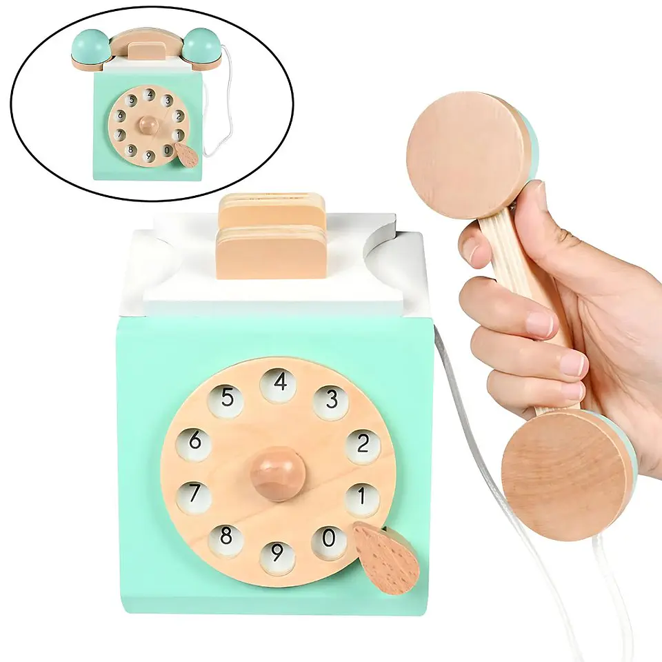 Teléfono de Madera Motricidad 3