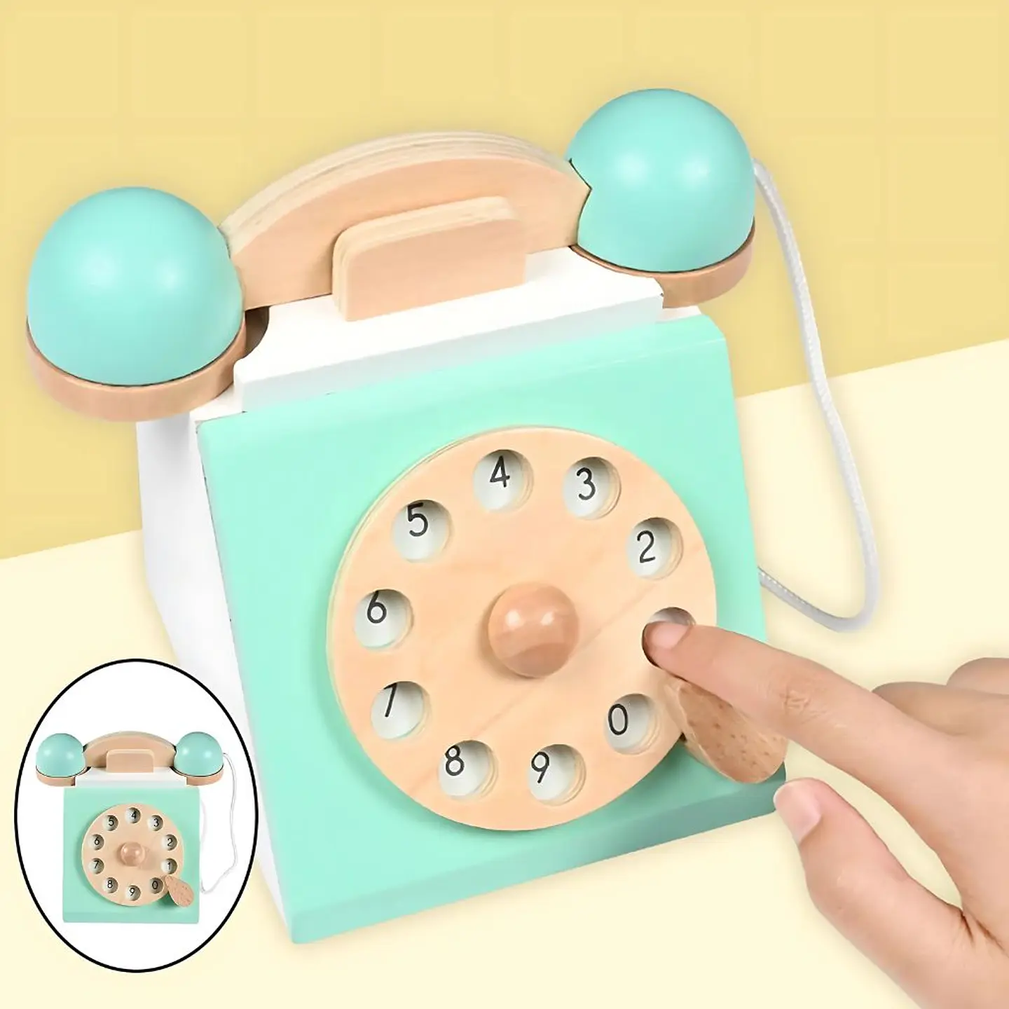 Teléfono de Madera Motricidad 2