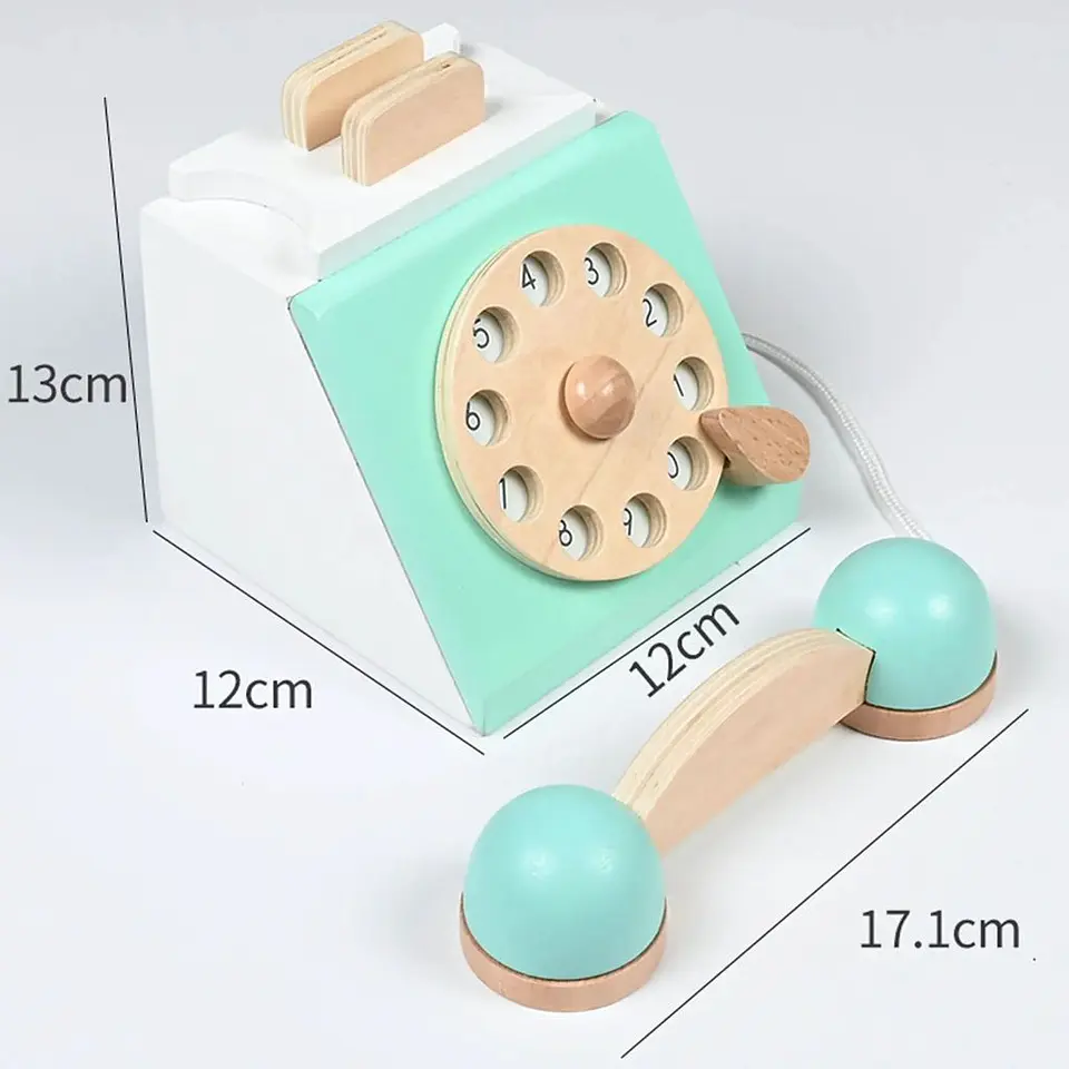Teléfono de Madera Motricidad 4