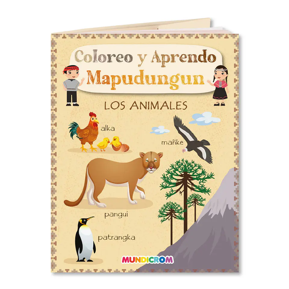 Colorea y Aprende Mapudungun: Los Animales 1