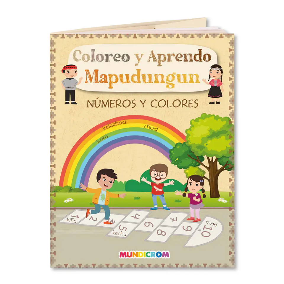 Colorea y Aprende Mapudungun: Numeros y Colores 1
