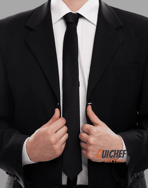 Corbata negra servicio