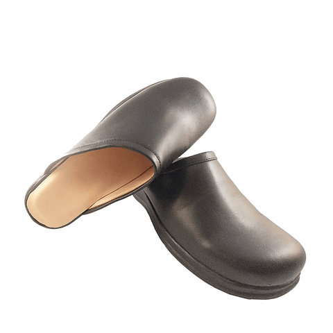 Zueco de cocina negro