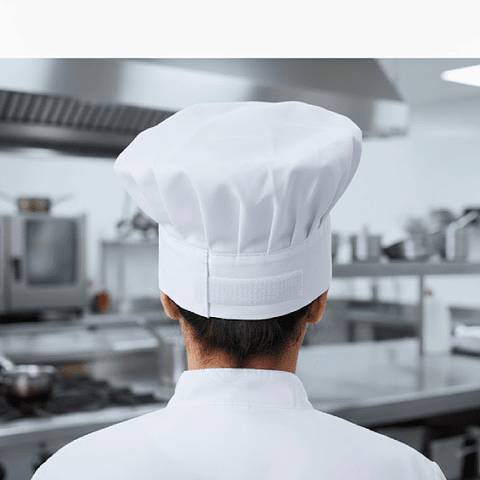 Gorro de Chef Ajustable con Velcro | Higiene y Comodidad | Oui Chef