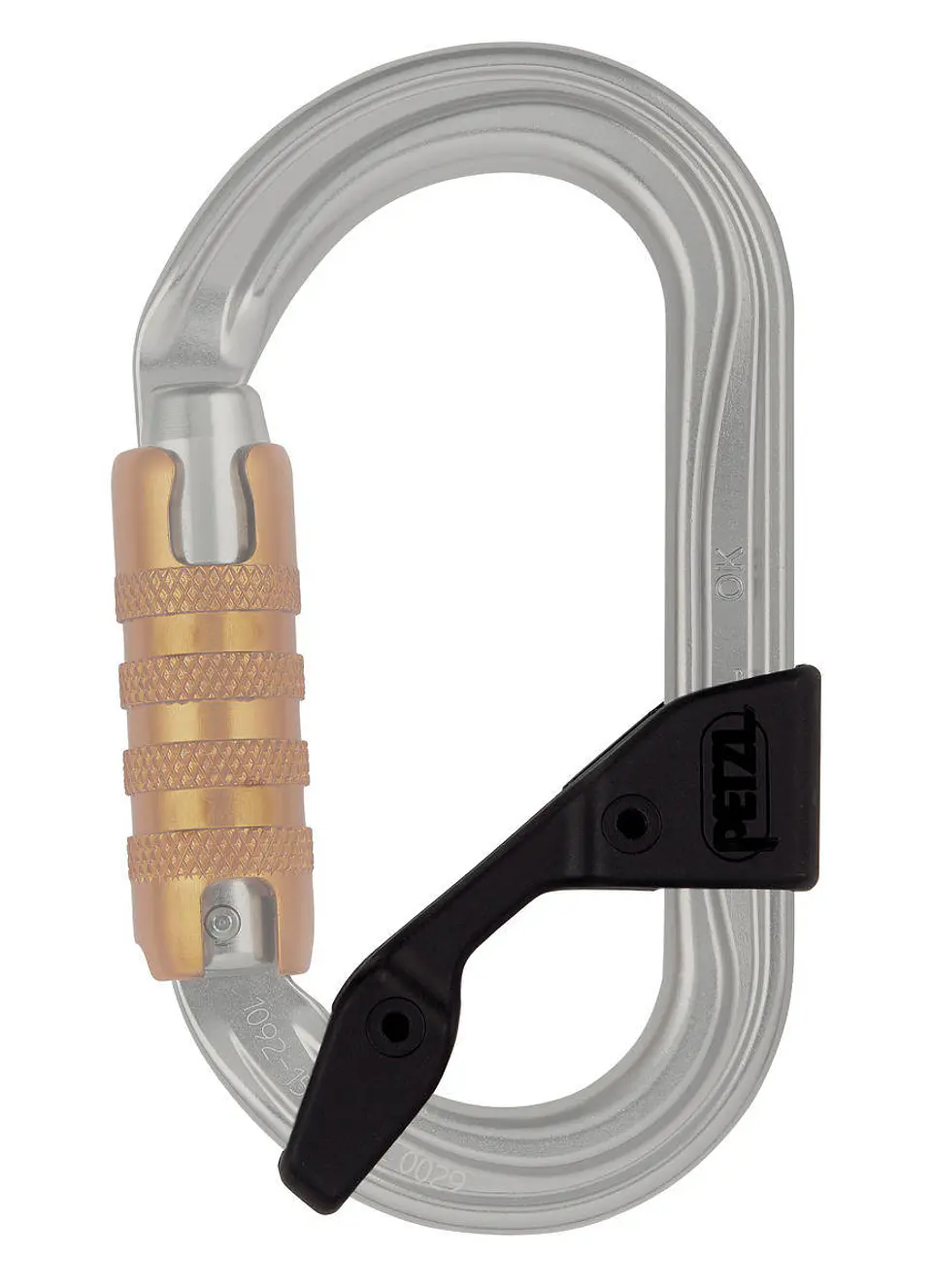 Mosquetón seguridad Petzl OK screw-lock Negro 6