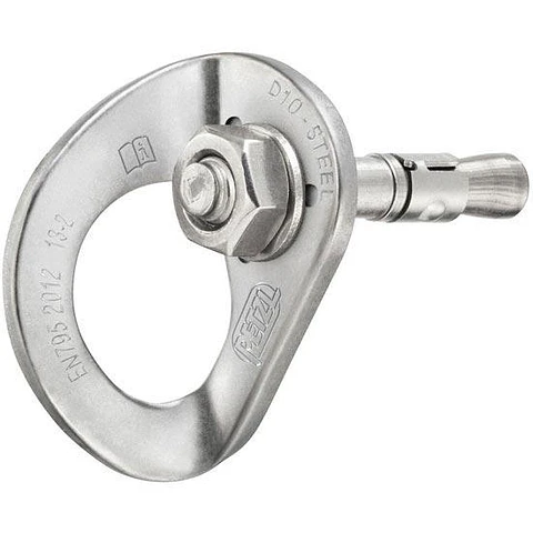 Chapa + perno de acero normal COEUR BOLT STEEL 10mm, 20 Un.