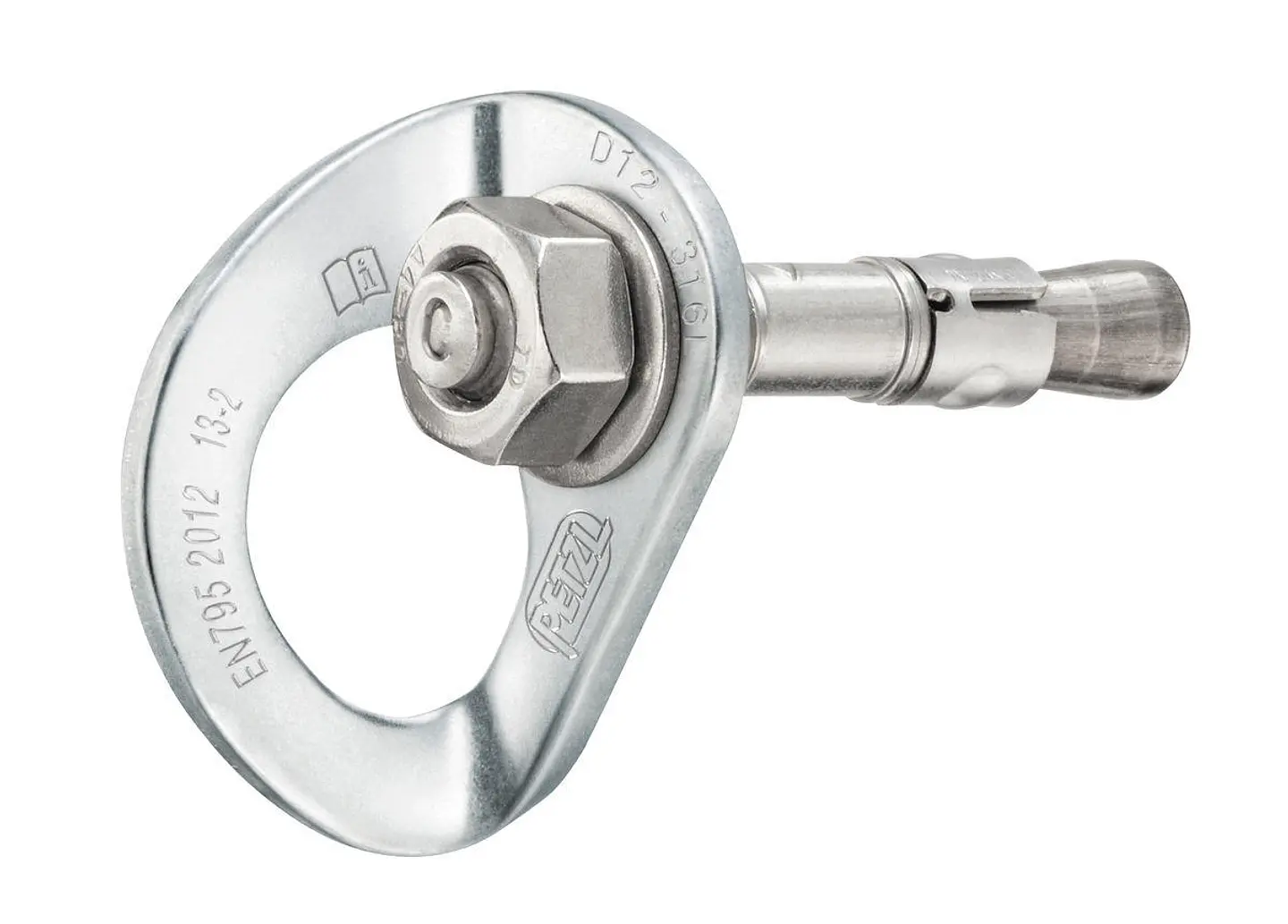 Chapa + perno acero inox COEUR BOLT STAINLESS 12mm 20 Un. 1