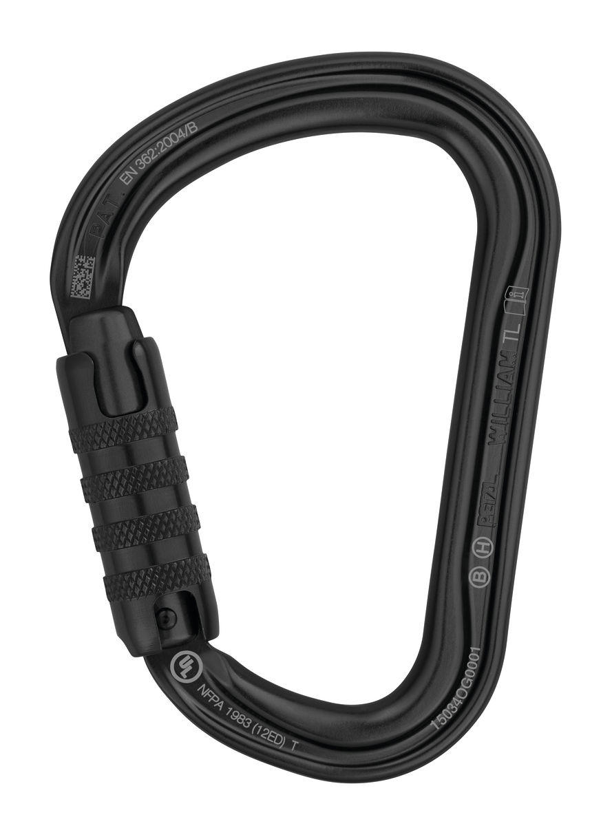 Mosquetón seguridad WILLIAM TRIACT-LOCK Negro 1