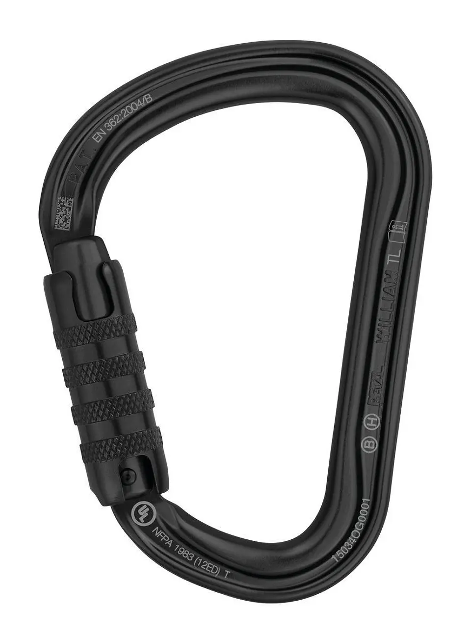 Mosquetón seguridad WILLIAM TRIACT-LOCK Negro 1