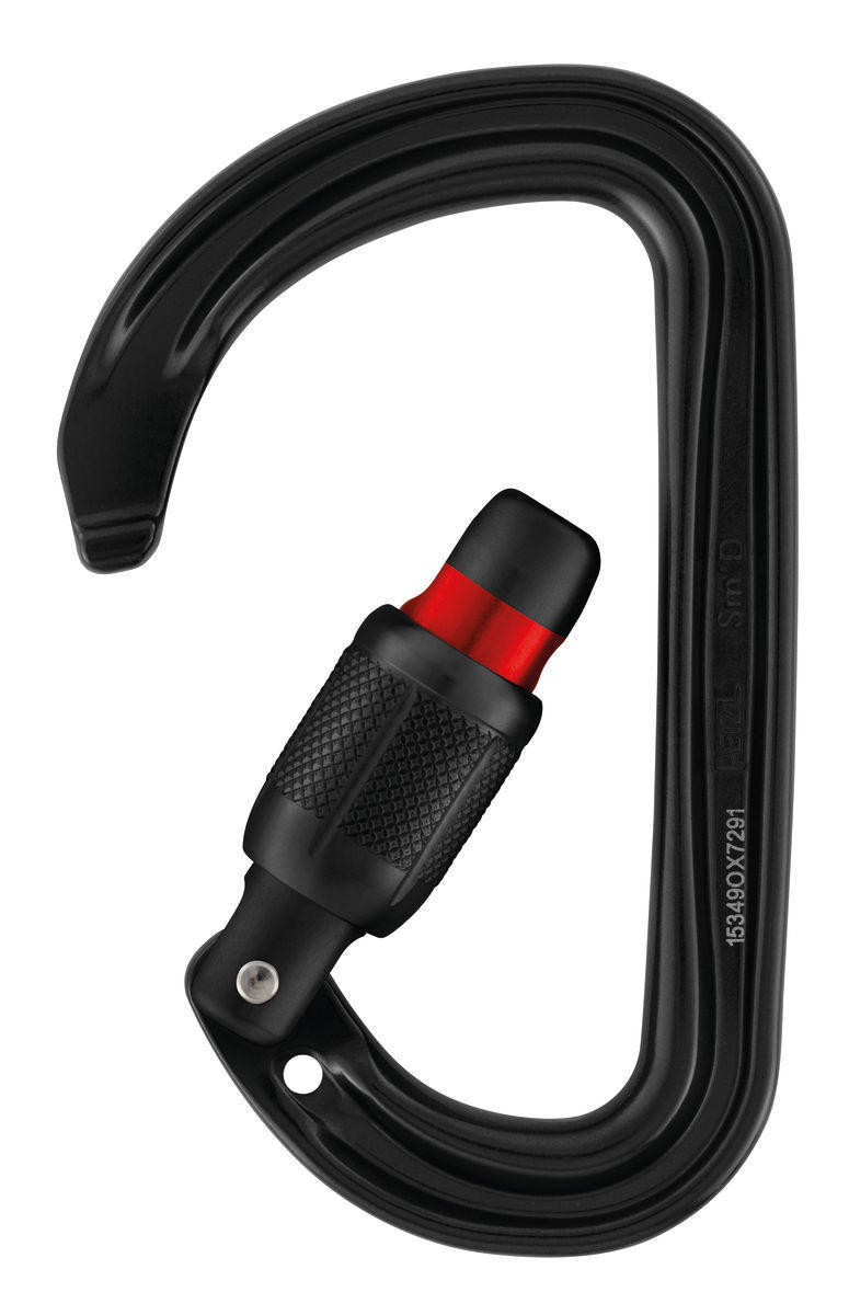 Mosquetón seguridad SM´D SCREW-LOCK Negro 2