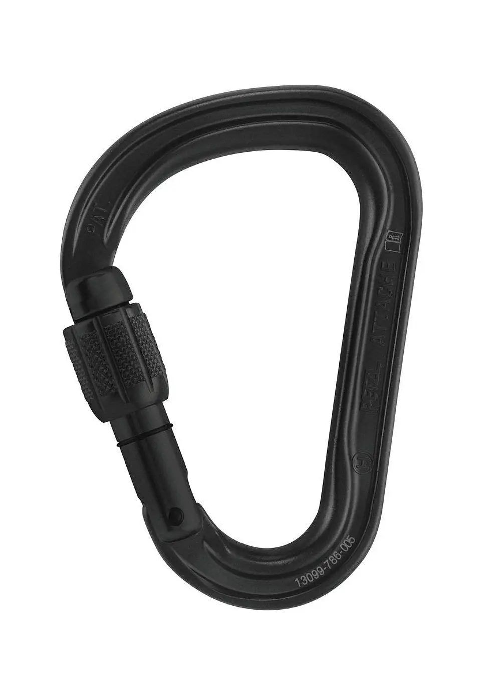 Mosquetón con seguro ATTACHE SCREW-LOCK color Negro 1
