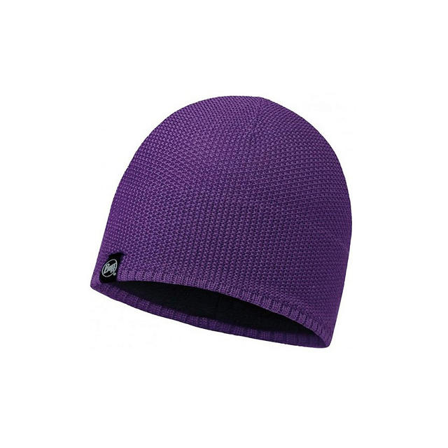Knitted & Polar Hat Laska Plum 1