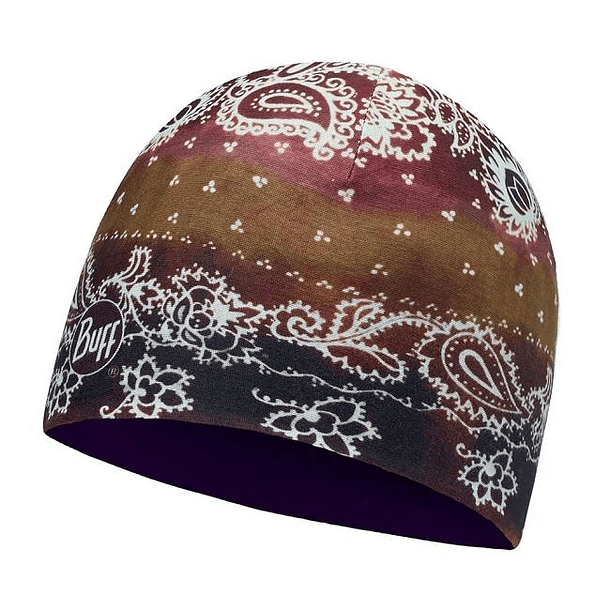 Gorro Reversible de Microfibra Buff ® Delhi Tobacco - Plum Purple 2