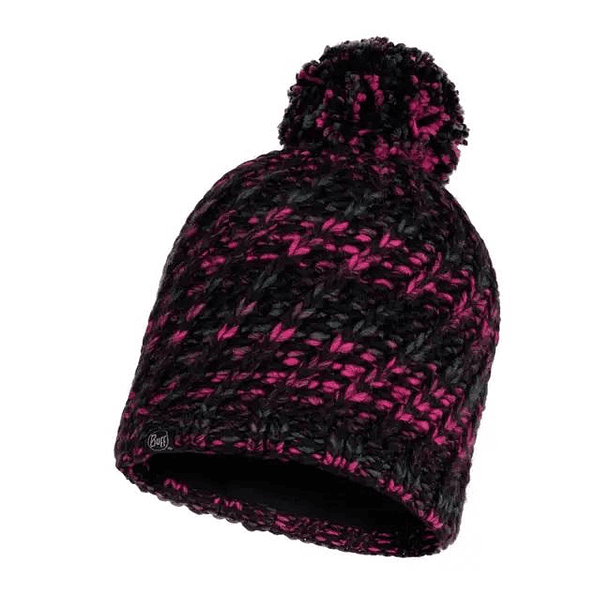 Gorro Buff Knitted & Polar Valya Black 