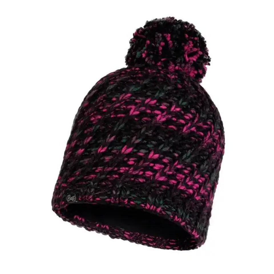Gorro Buff Knitted & Polar Valya Black 1
