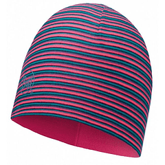 Gorro de Microfibra & Polar Buff® Pink Fluor Stripes
