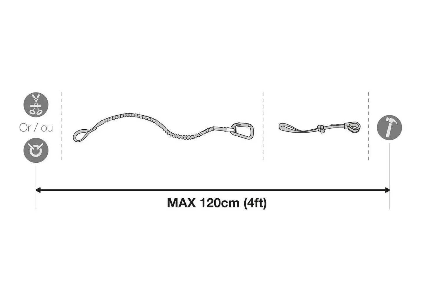 Cinta extensible TOOLEASH BUNGEE TOOL 3