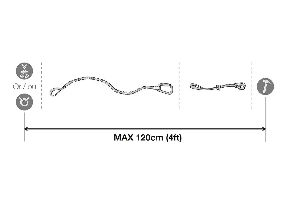Cinta extensible TOOLEASH BUNGEE TOOL 3