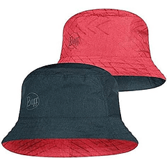 Gorro Buff Travel Bucket Hat Collage Red-Black S/M