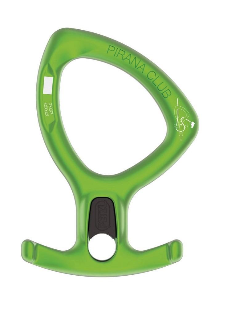 Descensor Petzl para descenso en barrancos PIRANA CLUB verde 1