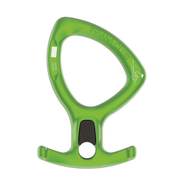 Descensor Petzl para descenso en barrancos PIRANA CLUB verde 