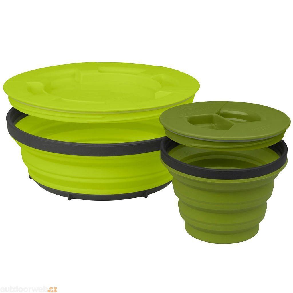 Set de Vajilla plegable con tapa X-Seal & Go 1