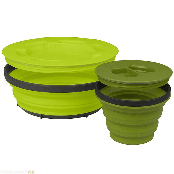 Set de Vajilla plegable con tapa X-Seal & Go 