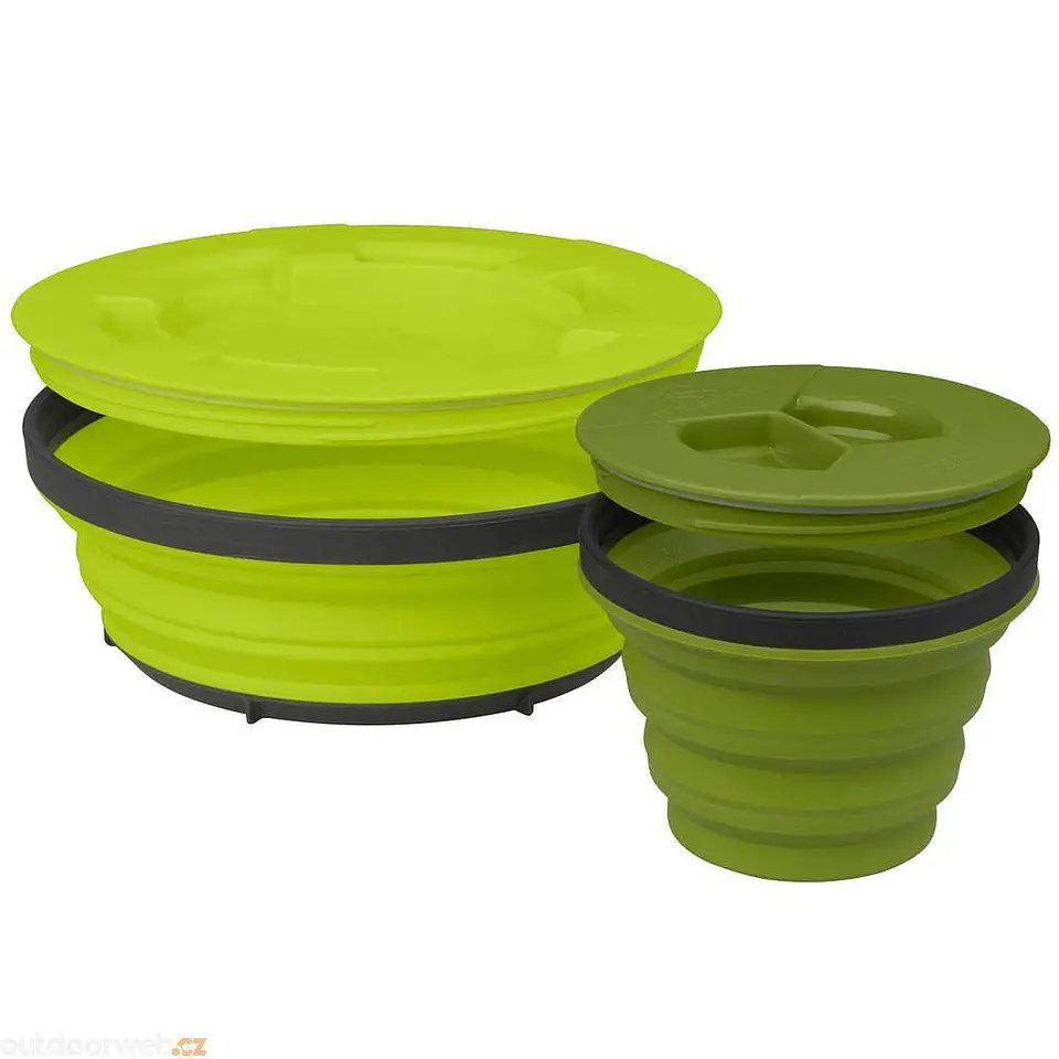 Set de Vajilla plegable con tapa X-Seal & Go 1