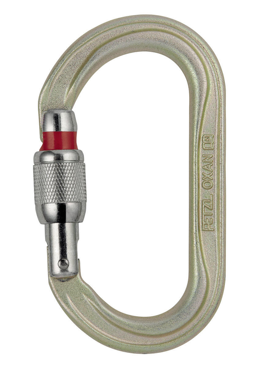 Mosquetón seguridad acero Petzl OXAN screw-lock 1