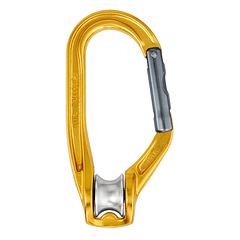 Mosquetón con polea Petzl ROLLCLIP simple