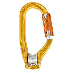 Mosquetón con polea Petzl ROLLCLIP TL