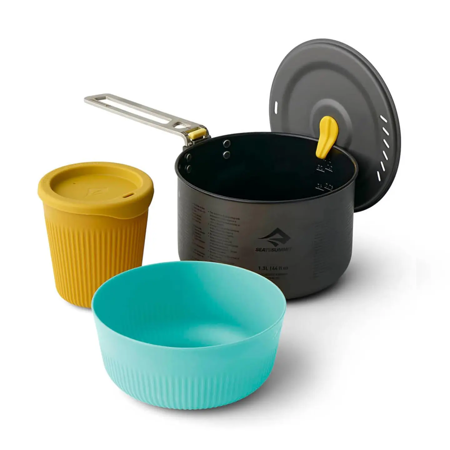 Set de Cocina Frontier UL de Una Olla - [1P] [3 Piezas] Olla de 1.3L con Tazón y Taza S 1