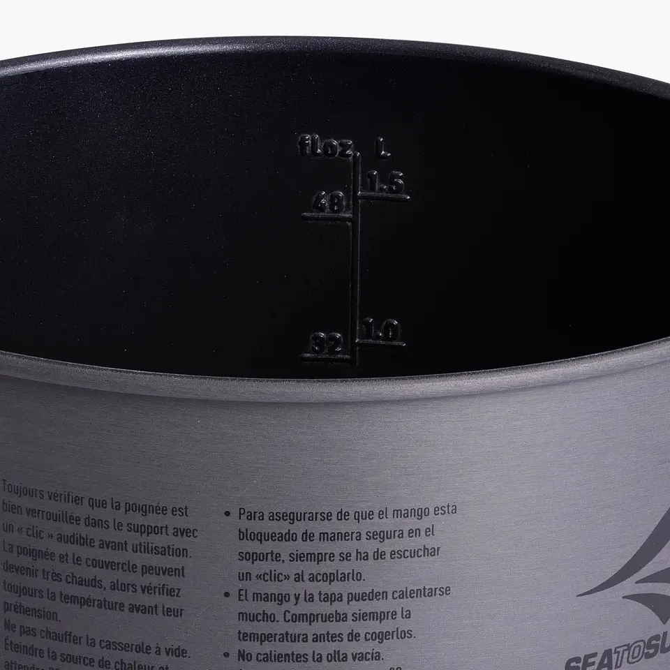 Juego de cocina Ultralight Frontier Sea to summit -[2 Ollas] [4P] [14 Piezas] 6