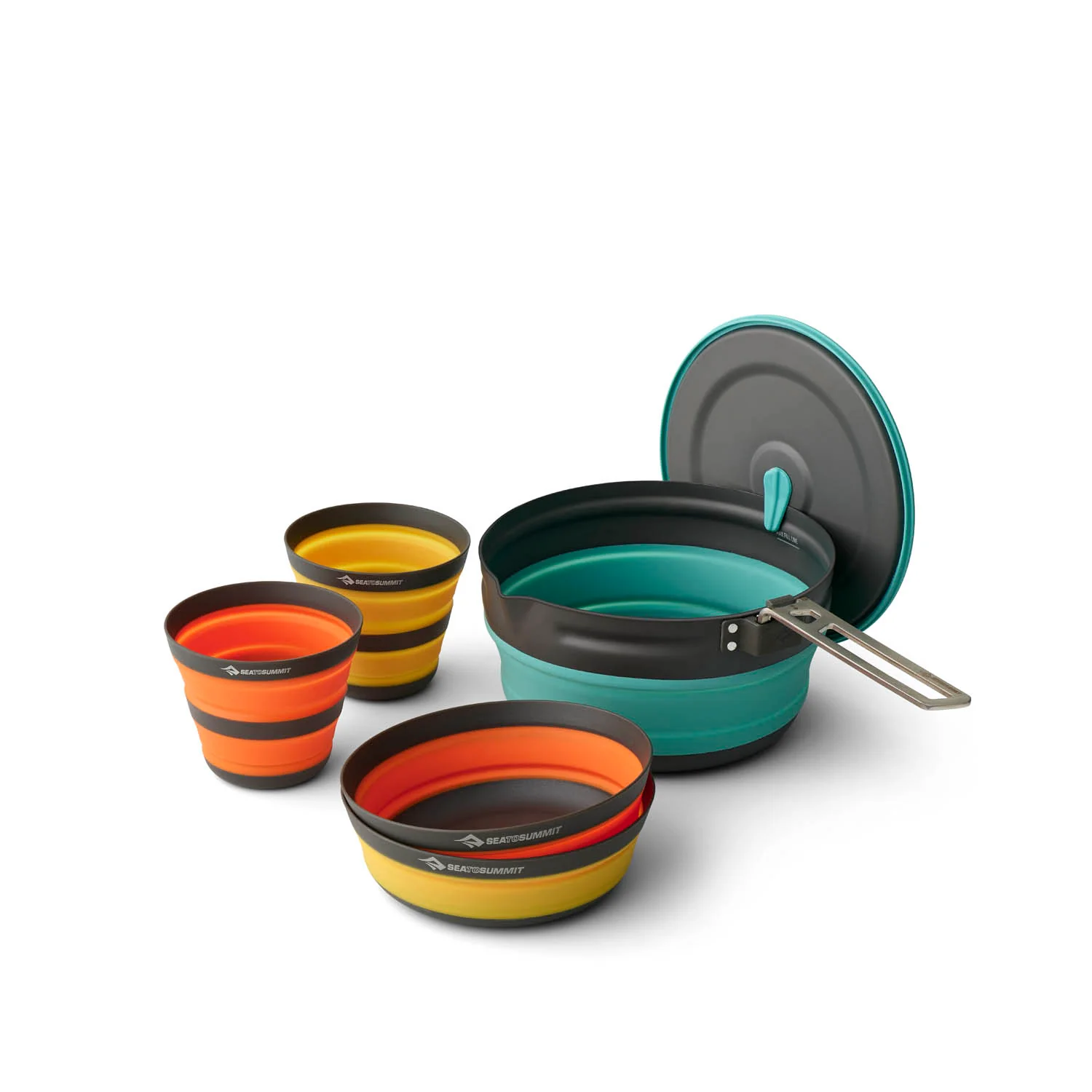 Set de cocina plegable Ultralight Frontier Sea to Summit - [1 Olla] [2P] [5 Piezas] 1