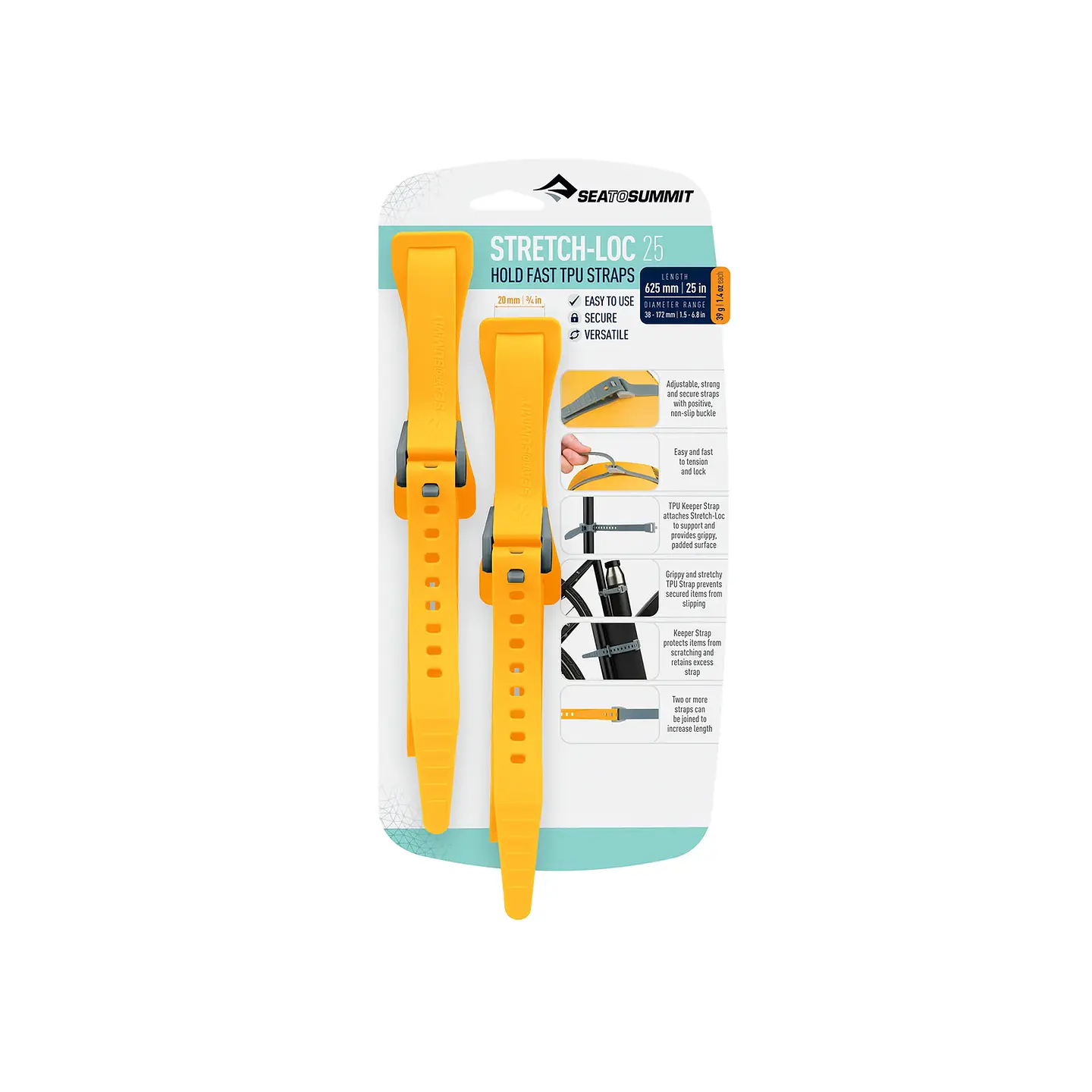 Correas de TPU Stretch-Loc 20mm Sea to Summit (Paquete de 2u) 10