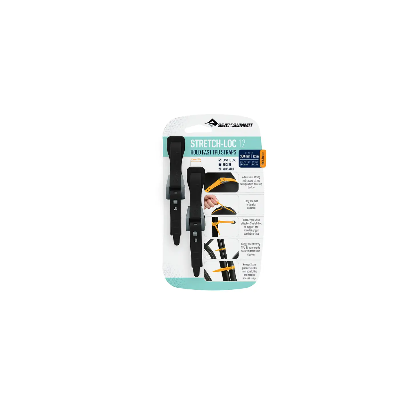 Correas de TPU Stretch-Loc 12mm Sea to Summit (Paquete de 2u) 6