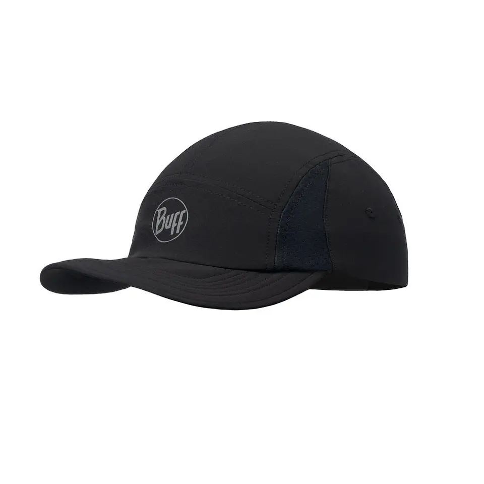 Jockey 5 Panel Go Cap BUFF Solid Black 1
