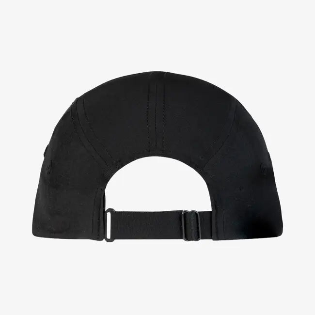 Jockey 5 Panel Go Cap BUFF Solid Black 2