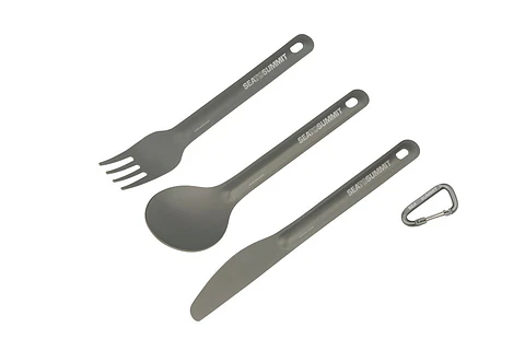 Alphalight Cutlery Set 3Pc (Knife, Fork And Spoon) Grey Anodised