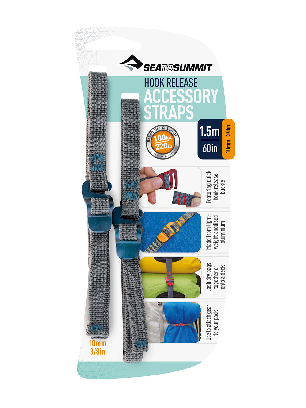 Accessory Strap With Hook Buckle 10Mm Webbing - 1.0M 4