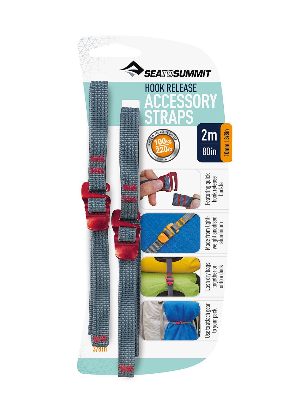 Accessory Strap With Hook Buckle 10Mm Webbing - 1.0M 5