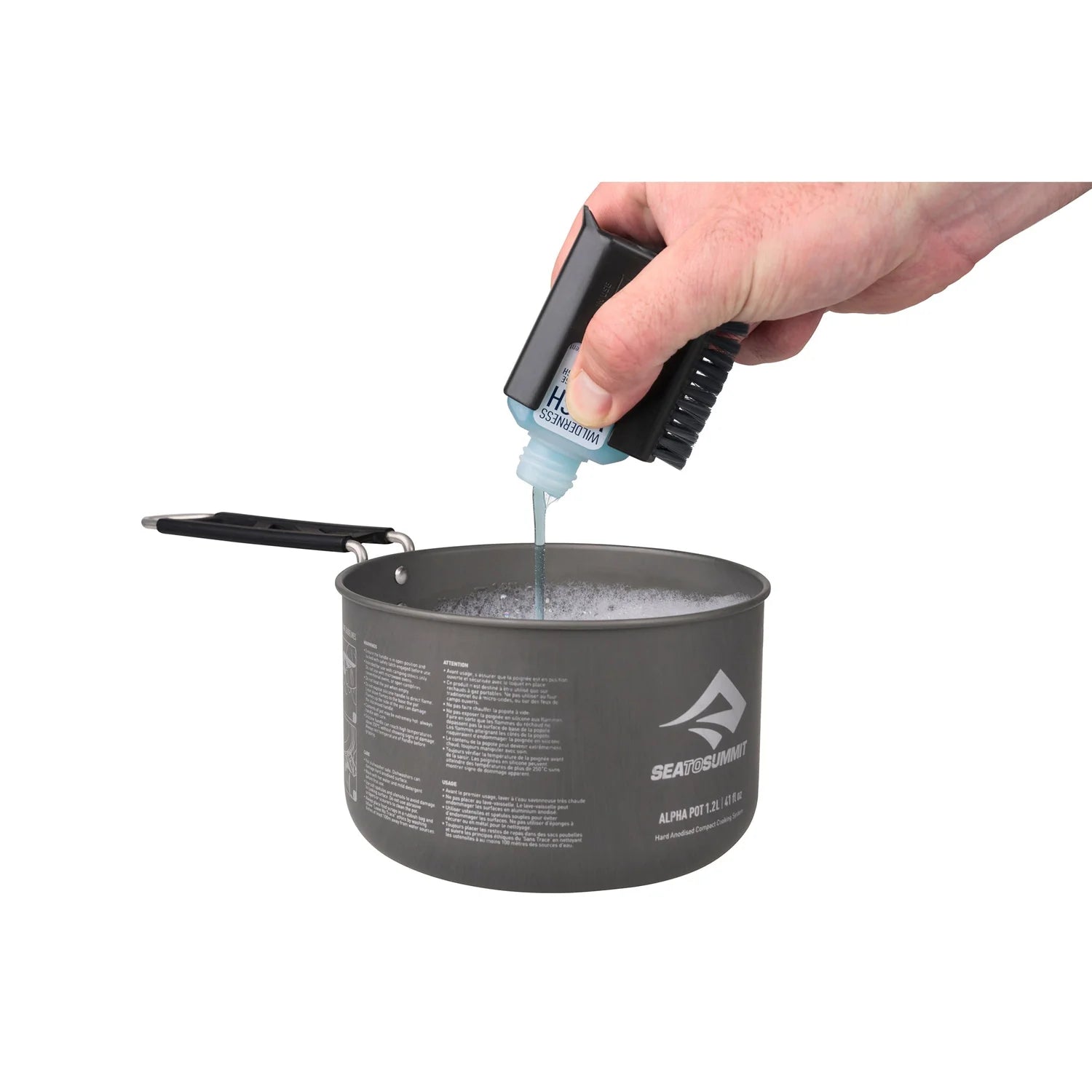 Kit de cocina de campamento con esponja y botella para el jabón Sea to Summit 2 piezas 1