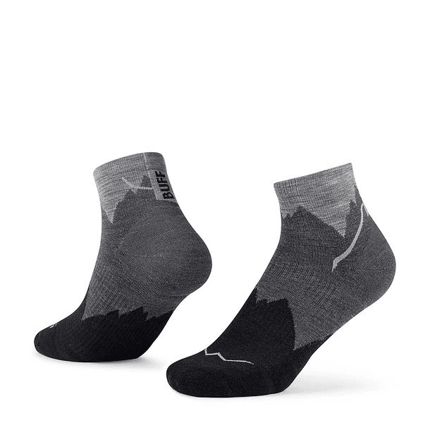 Calcetines BUFF® Lana Merino ligera caña media BLACK 1