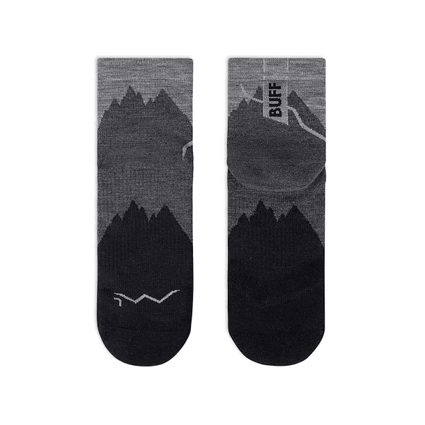 Calcetines BUFF® Lana Merino ligera caña media BLACK 3