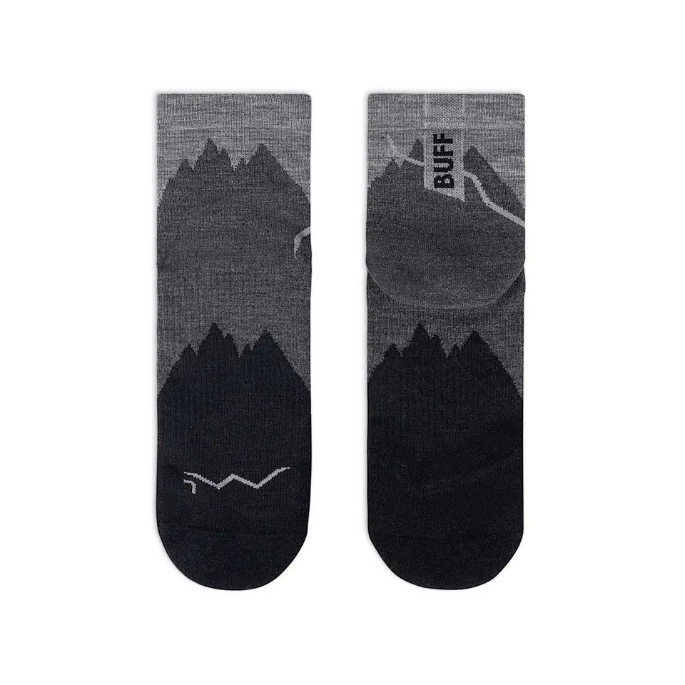 Calcetines BUFF® Lana Merino ligera caña media BLACK 3