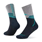 Calcetines BUFF® Lana Merino ligera caña alta TEAL - Miniatura 1
