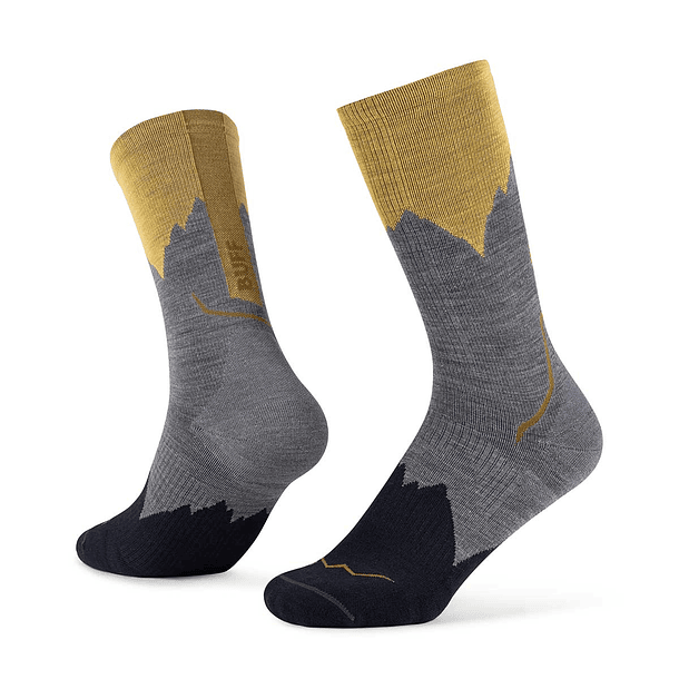 Calcetines BUFF® Lana Merino ligera caña alta GREY 1