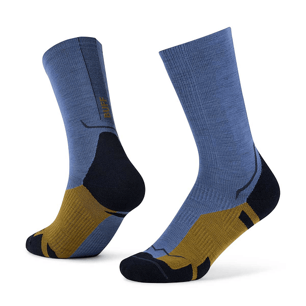 Calcetines BUFF® Lana Merino ligera caña alta BLUE 1