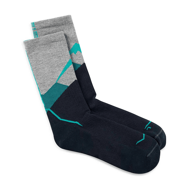 Calcetines BUFF® Lana Merino ligera caña alta TEAL 2