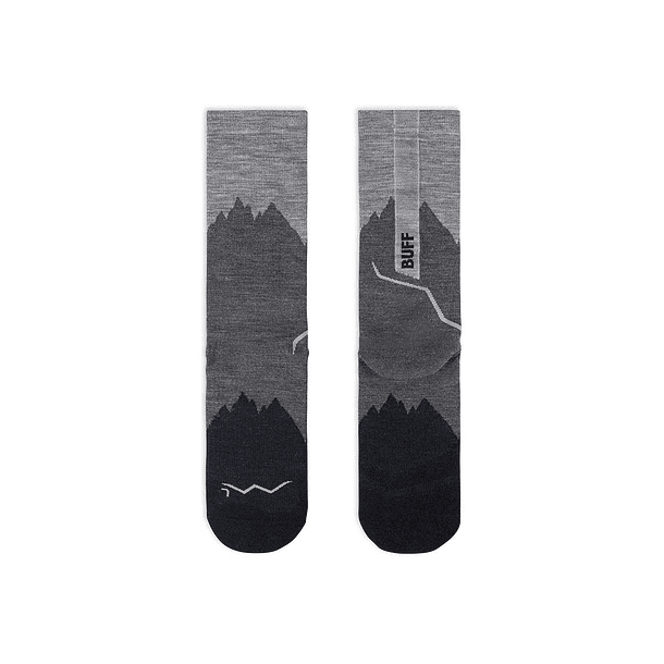 Calcetines BUFF® Lana Merino ligera caña alta BLACK 3